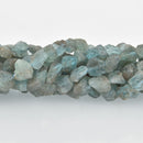8-10mm ROUGH NUGGET APATITE Gemstone Beads, full strand, gap0012