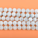 8mm Light BLUE AQUAMARINE Round Beads, Natural Gemstone Beads, full strand, about 50 beads, gaq0010