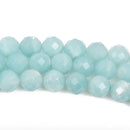 6mm AMAZONITE Round Faceted Gemstone Beads, full strand, about 68 beads, gaz0011