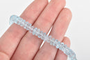 NATURAL BLUE TOPAZ Rondelle Beads . 3.5" loose beads about 26 beads gbt0001