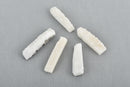 Starlight White Quartz DRUZY Drusy Pendant Beads, spike stick shape, top drilled, 3/4" to 2-3/8" long half strand, 9 beads, gdz0069a