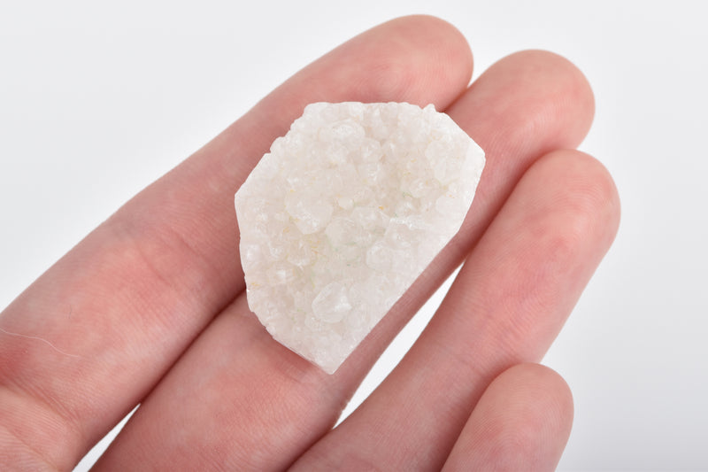 1 large DRUZY rock crystal bead, geode . in white quartz matrix, gdz0100