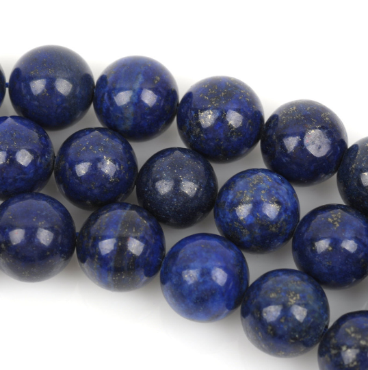 Half Strand 3.5mm Round LAPIS LAZULI Gemstone Beads gem0004