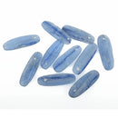 KYANITE Denim Blue Stick Beads, Gemstone Beads, natural kyanite about 28mm long, x20 beads gem0049