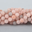 8mm Pink CHERRY BLOSSOM JADE Beads Round Gemstones, full strand, gem0080