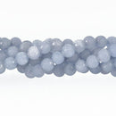 6mm POWDER BLUE JADE Round Beads, Matte Frosted Gemstone Beads, full strand, about 61 beads, gem0111