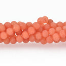 6mm TANGERINE ORANGE JADE Round Beads, Matte Frosted Gemstone Beads, full strand, about 61 beads, gem0113