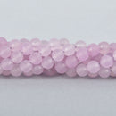 6mm LAVENDER PURPLE JADE Round Beads, Matte Frosted Gemstone Beads, full strand, about 61 beads, gem0114