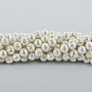 10mm Round Lava Beads BRIGHT SILVER Aromatherapy Beads, Perfume Diffuser Essential Oil full strand 38 beads gem0120