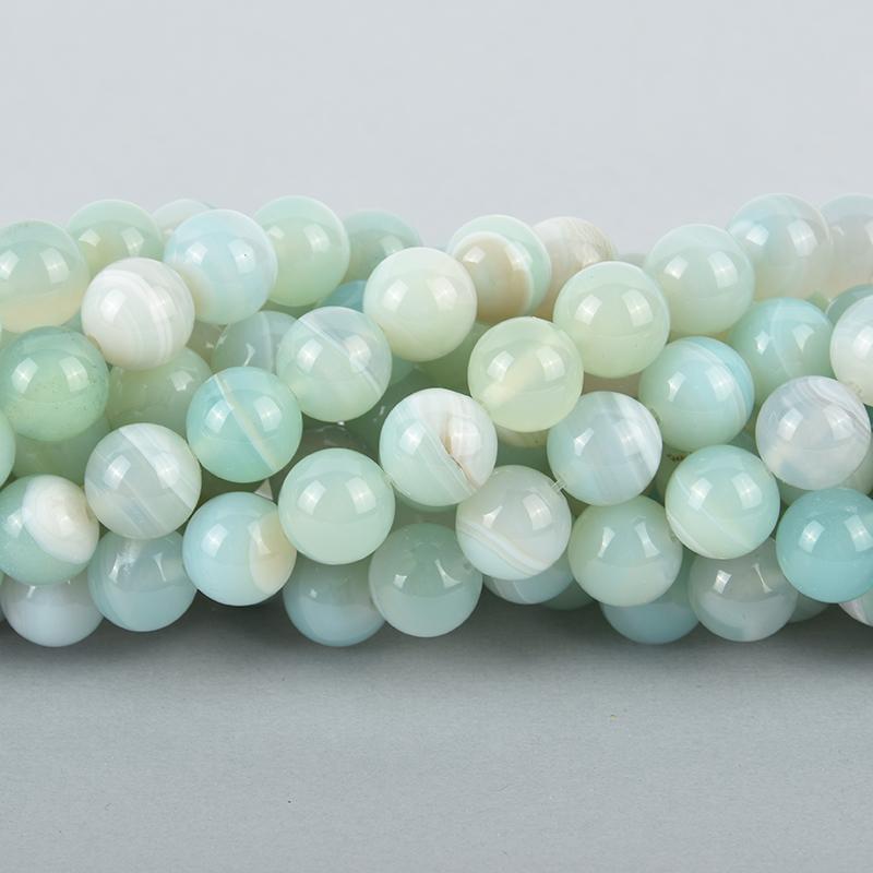 12mm Round BLUE GREEN  AGATE Beads, smooth, full strand, 32 beads, gem0136