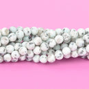 6mm KIWI STONE Round Beads MATTE Smooth, full strand 62 beads gem0212