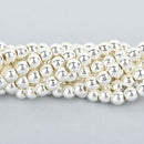 6mm Round SILVER HEMATITE Gemstone Beads, full strand gem0333