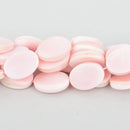 18mm Oval PINK CONCH SHELL Beads, strand, 22 beads, gem0376