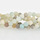 6mm MATTE AMAZONITE round beads Natural gemstone strand 62 beads gem0379