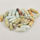 1 Amazonite Gemstone Double Point Stick Bead, 1-1/4"-1-1/2", gem0437