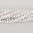 6mm MOONSTONE Round Beads, faceted electroplate gemstones, full strand, gem0442