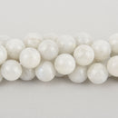 14mm Rainbow Moonstone Round Beads, smooth natural gemstones, full strand, gem0443