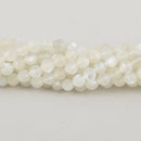 6mm Rainbow Moonstone Round Beads, faceted natural gemstones, full strand, gem0450