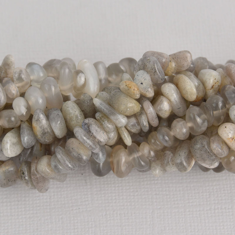 Labradorite Gemstone Chips Beads, nuggets, strand, gem0480