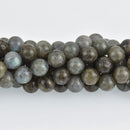 12mm Natural LABRADORITE Round Beads, strand, gem0527