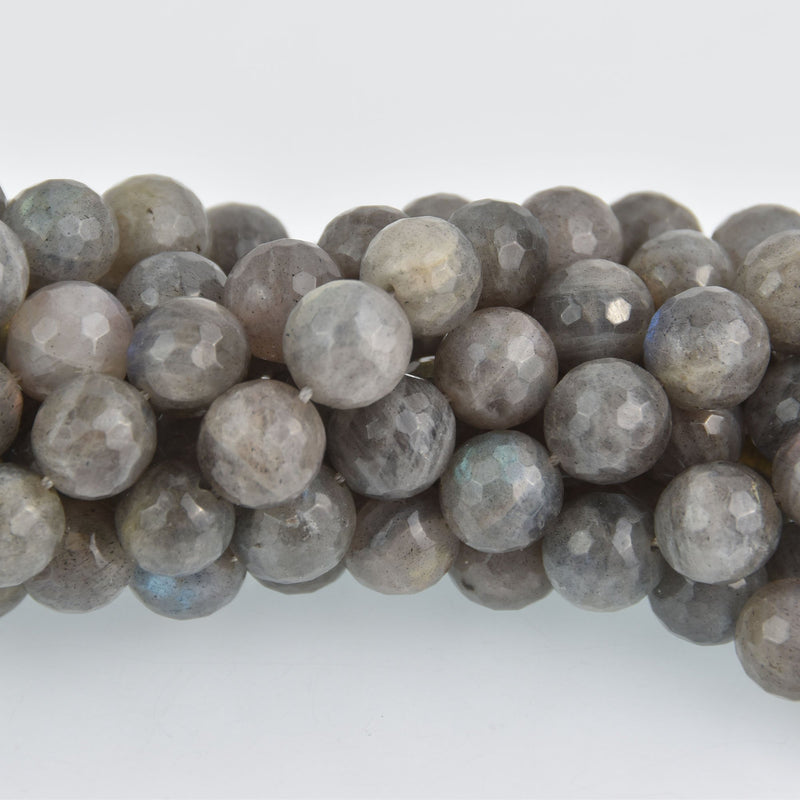 12mm Faceted LABRADORITE Round Beads, strand, gem0528