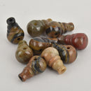 Agate Mala Beads, 3-hole Guru Beads, x1 bead, gem0634