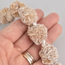 1 Desert Rose Gemstone Bead, Natural Barite, 25mm-28mm, gem0645