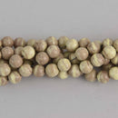 10mm Pastel Yellow Round Agate Beads, gemstone, dyed, strand, gem0673