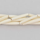 Bone Beads, Hairpipe Shape, Tapered Spindle, 36mm, strand, gem0713
