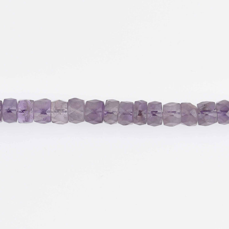 8mm Amethyst Rondelle Beads, faceted, strand, gem0728