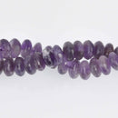 10mm Amethyst Rondelle Beads, faceted, strand, gem0729