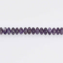10mm Amethyst Rondelle Beads, faceted, strand, gem0729