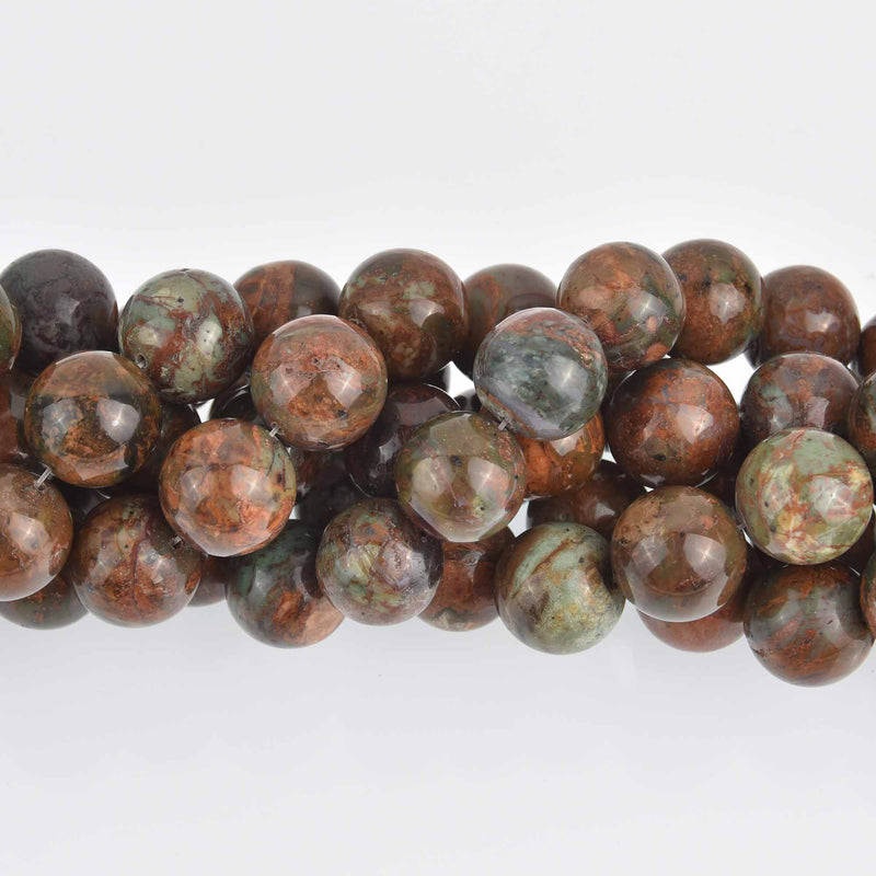 16mm AFRICAN GREEN OPAL Beads, round, natural gemstones, full strand, about 25 beads, gem0730