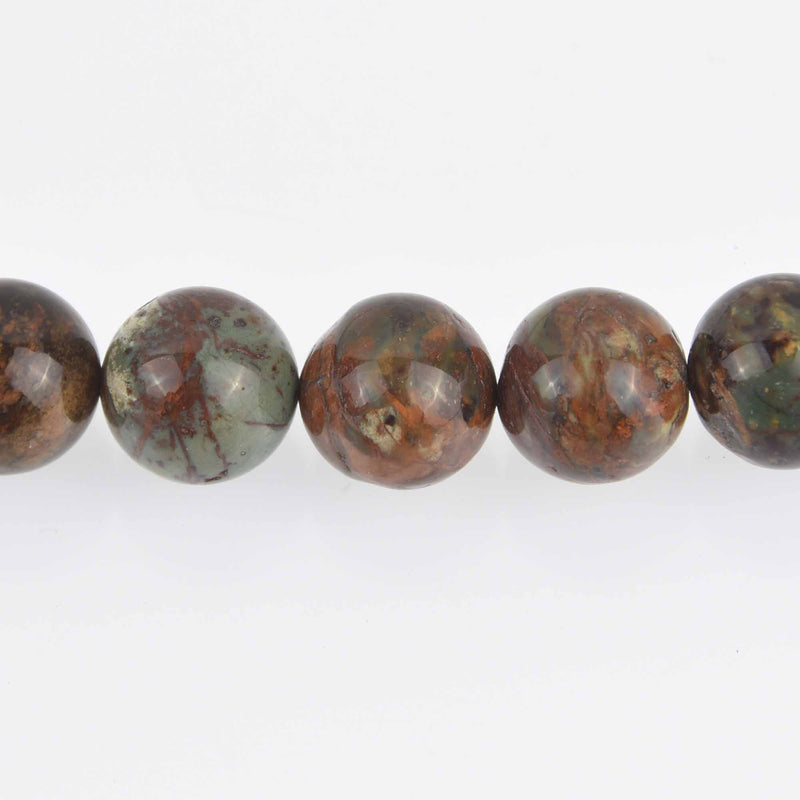 16mm AFRICAN GREEN OPAL Beads, round, natural gemstones, full strand, about 25 beads, gem0730