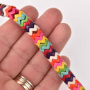 8mm HEISHI Beads, Howlite Wavy Rondelle Heishi Beads, mixed colors, strand, gem0731