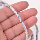 4mm HEISHI Beads, Howlite Rondelle Beads, full strand gem0747