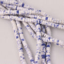 4mm HEISHI Beads, Howlite Rondelle Beads, full strand gem0747