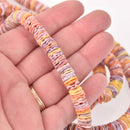 10mm Shell Rondelle Beads, Multicolor Pectin Shell, strand, gem0760