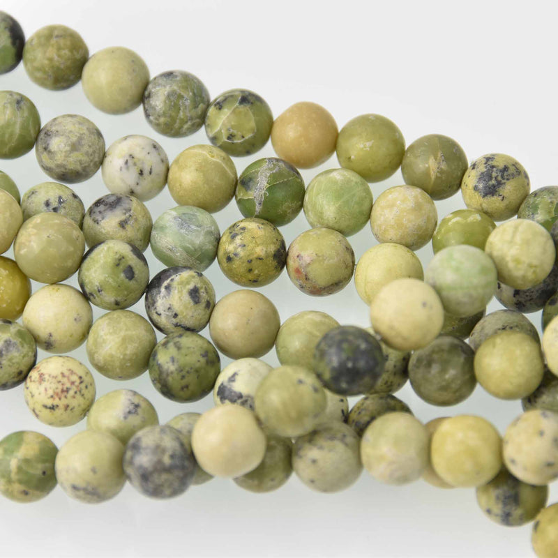 10mm Chrysoprase Round Gemstone Beads, natural green, strand, gem0793