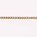 3mm Hematite Round Beads, Dark GOLD Titanium Coated Gemstone, faceted, strand, gem0810