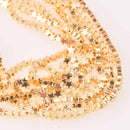 4mm Hematite Beads, Star, GOLD Plate Gemstone, strand, gem0813