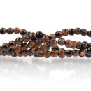 4mm GOLDSTONE and BLUE GOLDSTONE Round Beads  half strand, ggs0013