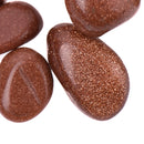 8mm - 12mm GOLDSTONE NUGGET BEADS  full strand, ggs0015