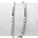 4mm Metallic SILVER Rectangle HEMATITE Gemstone Beads, strand 100 beads ghe0037