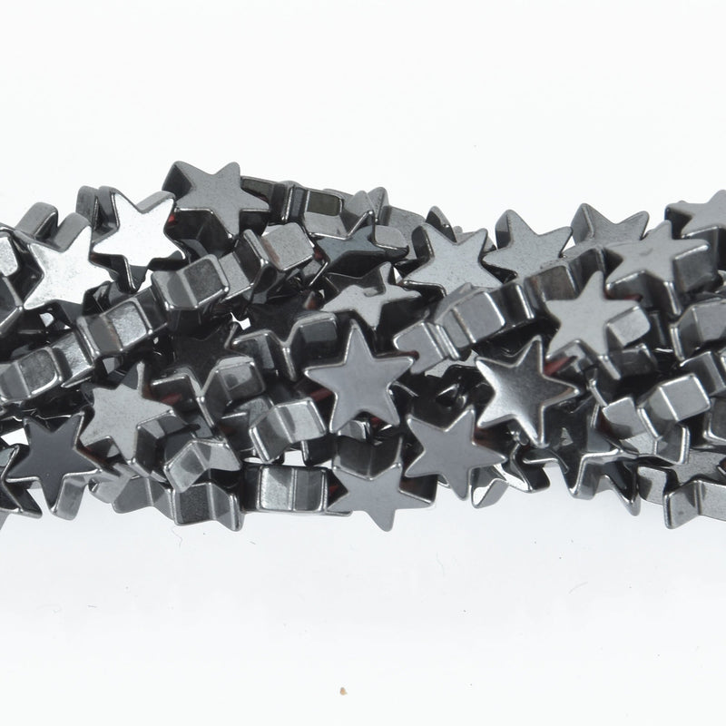6mm STAR Hematite Gemstone Beads, full strand  ghe0101