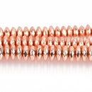 8mm COPPER HEMATITE Rondelle Beads, Faceted Gemstone Beads, 125 beads, ghe0195