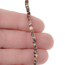 3mm Round LEOPARD SKIN JASPER  Beads, half strand, about 63 beads, gja0034