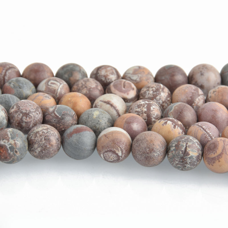 10mm MATTE SONORA JASPER Round Gemstone Beads full strand about 39 beads gja0216