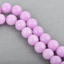 1 Strand Round Dyed Faceted ORCHID PURPLE JADE Gemstone Beads, 10mm gjd0002