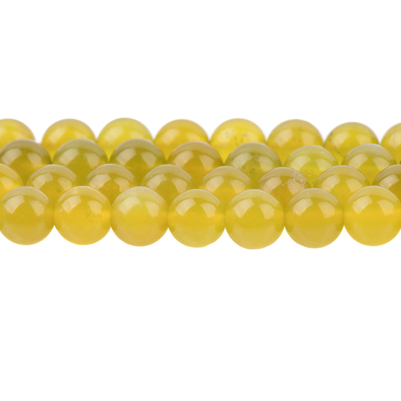 8mm OLIVE Jade Beads, Round Natural Jade Beads, Half Strand, about 26 beads, gjd0047